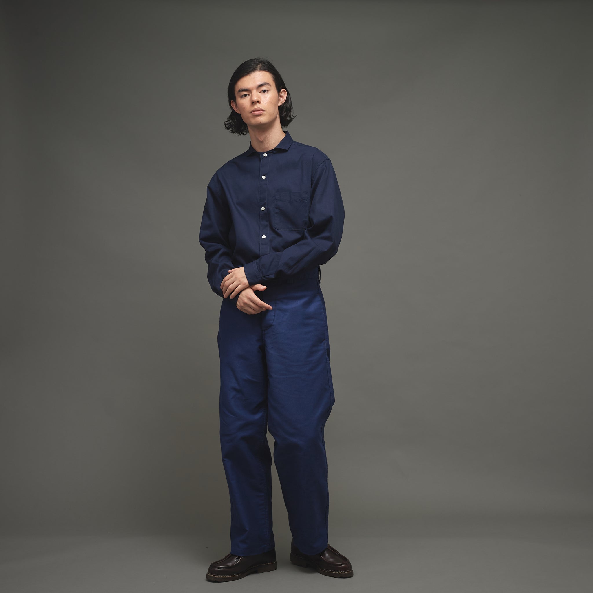 Le Sans Pareil＞ COTTON MOLESKIN FISHTAIL WIDE TROUSERS – No issues