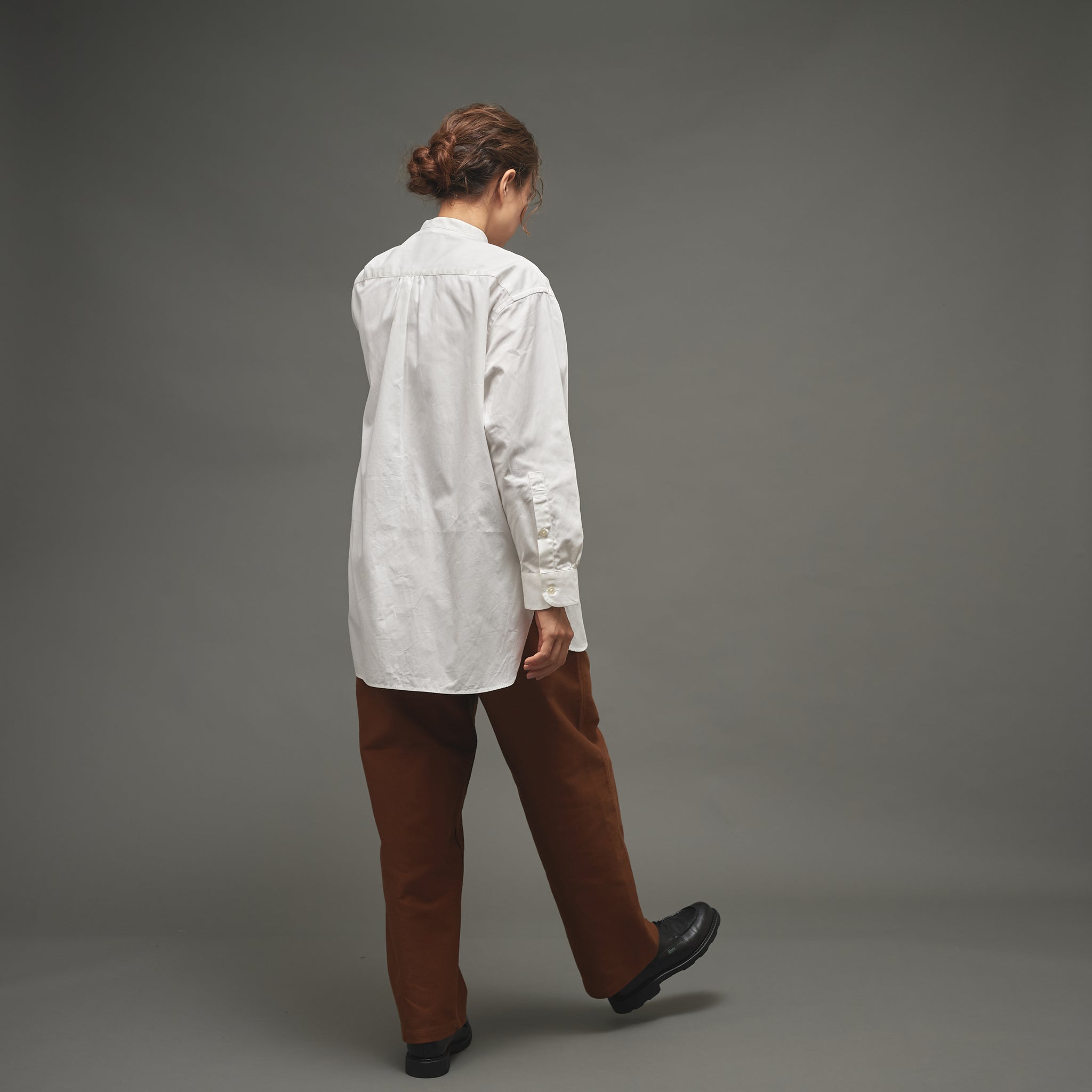 Le Sans Pareil＞COTTON TWILL BAND COLLAR SHIRTS コットンツイル