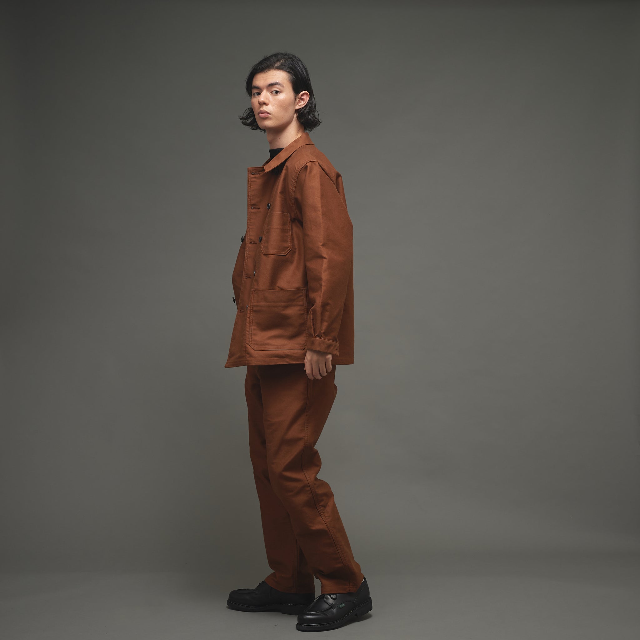 Le sans Pareil ＞COTTON MOLESKIN TRADITIONAL DOUBLE COVERALL homme