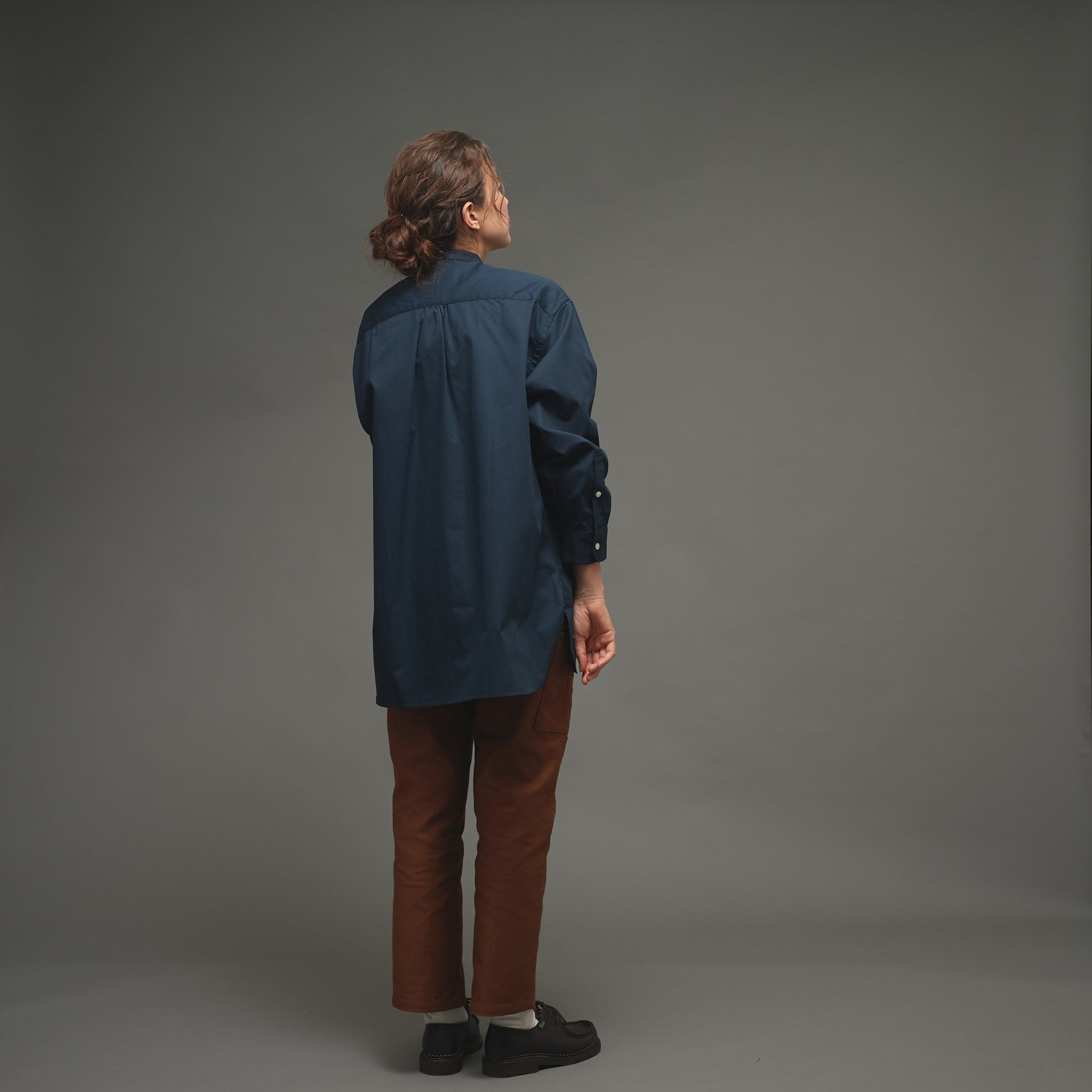 Le Sans Pareil＞COTTON TWILL BAND COLLAR SHIRTS コットンツイル