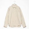 ＜Atelier Mont Kemmel＞ REGULAR COLLAR SHIRT (BEIGE STRIPE) レギュラーカラーシャツ (ベージュ ストライプ)