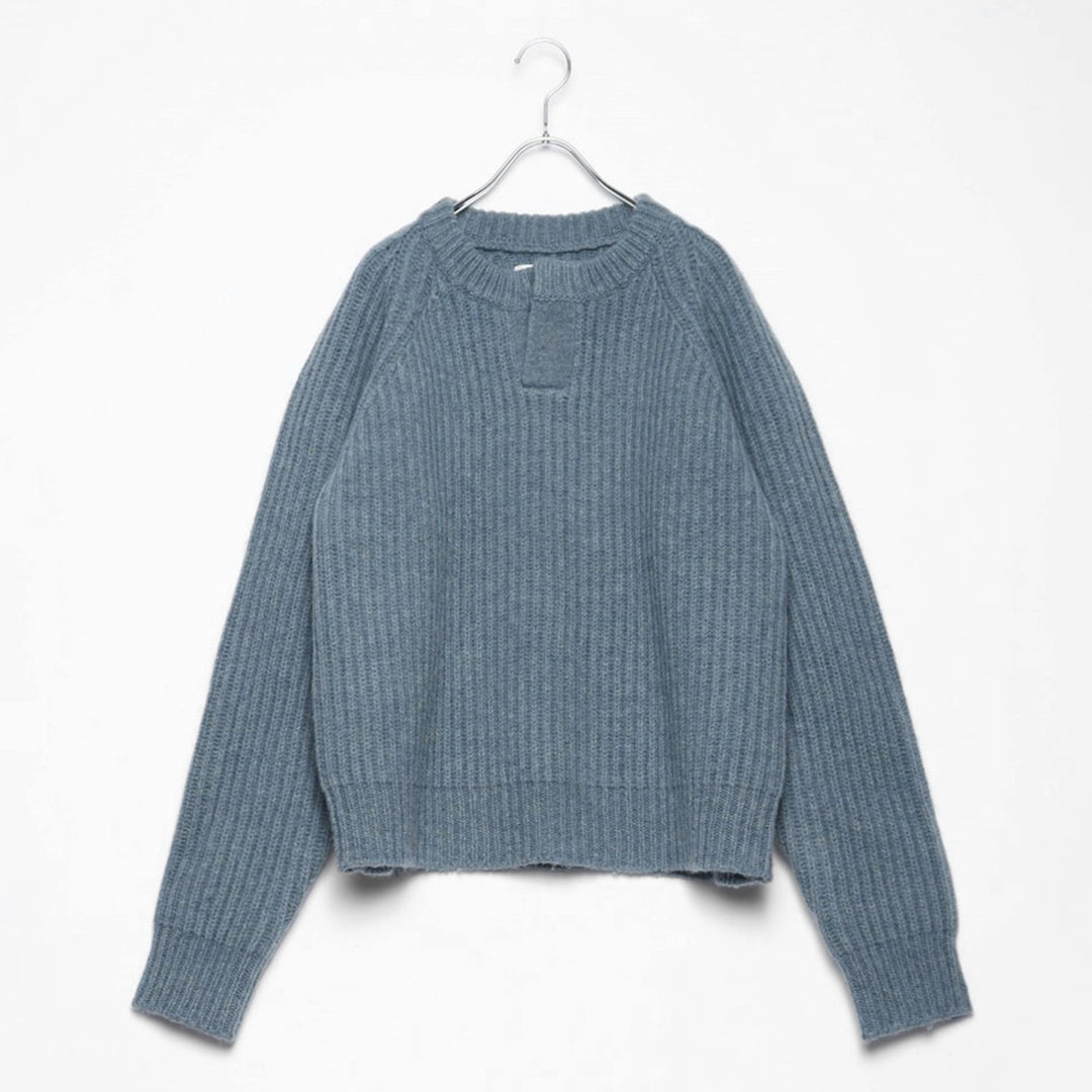 Atelier Mont Kemmel＞ ELBOW PATCH KNIT エルボーパッチニット – No