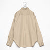 ＜Atelier Mont Kemmel アトリエモンケメル＞ REGULAR COLLAR SHIRT (BEIGE) レギュラーカラーシャツ (ベージュ)