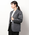 ＜ Le Sans Pareil  ＞SALT&PAPPER TRADITIONAL LAPELD JACKET femme  ソルトアンドペッパーコットントラディショナルラペルジャケットファム