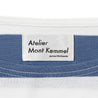 ＜Atelier Mont Kemmel＞ WIDE BORDER LONG SLEEVE TEE ワイドボーダーロングスリーブTシャツ（ブルー）