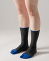 ＜The Role design＞ BI COLOR RIB SOCKS WOMEN