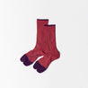 ＜The Role design＞ BI COLOR RIB SOCKS WOMEN