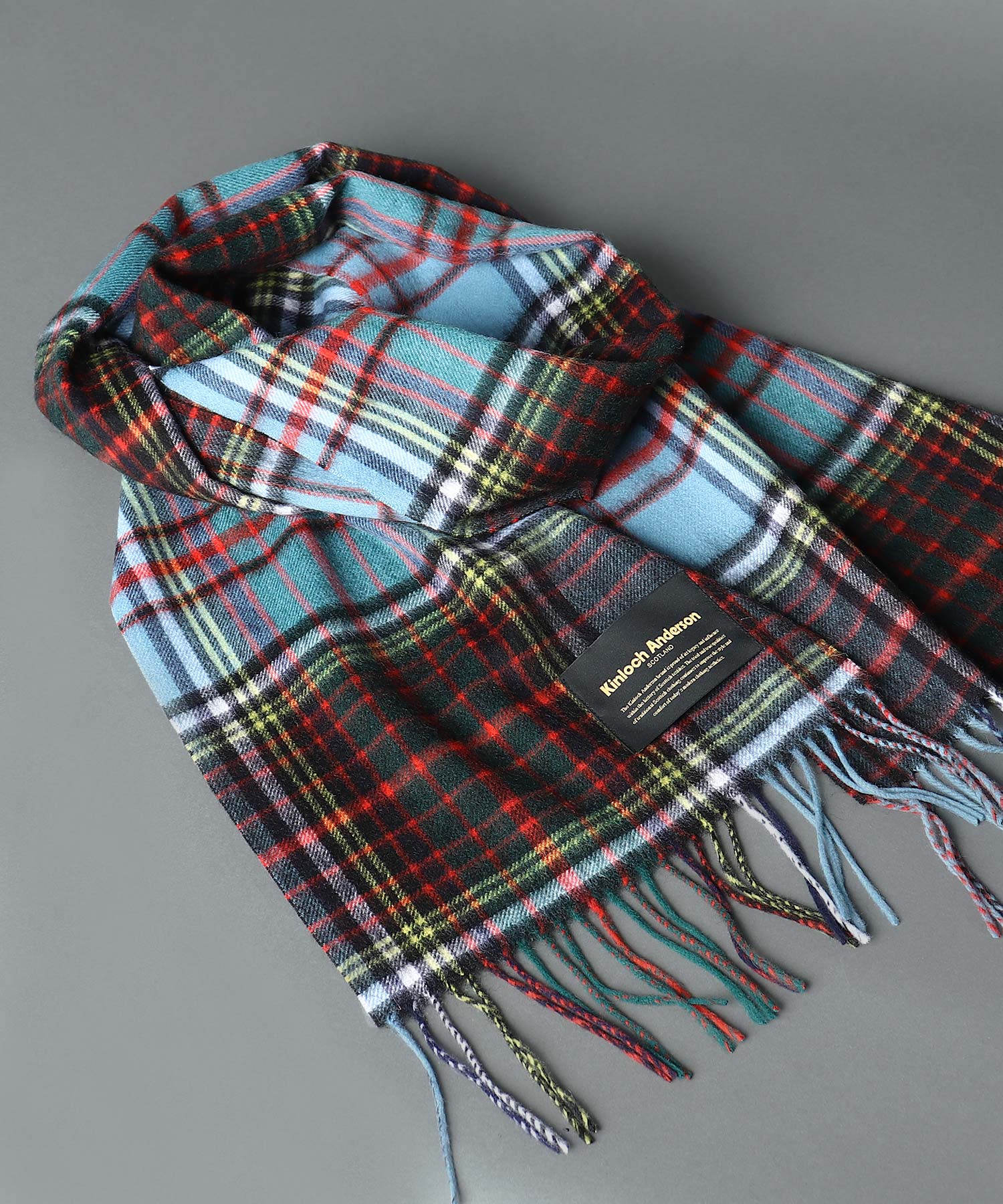 Kinloch Anderson / キンロック アンダーソン 】 WOOL CASH SCARF