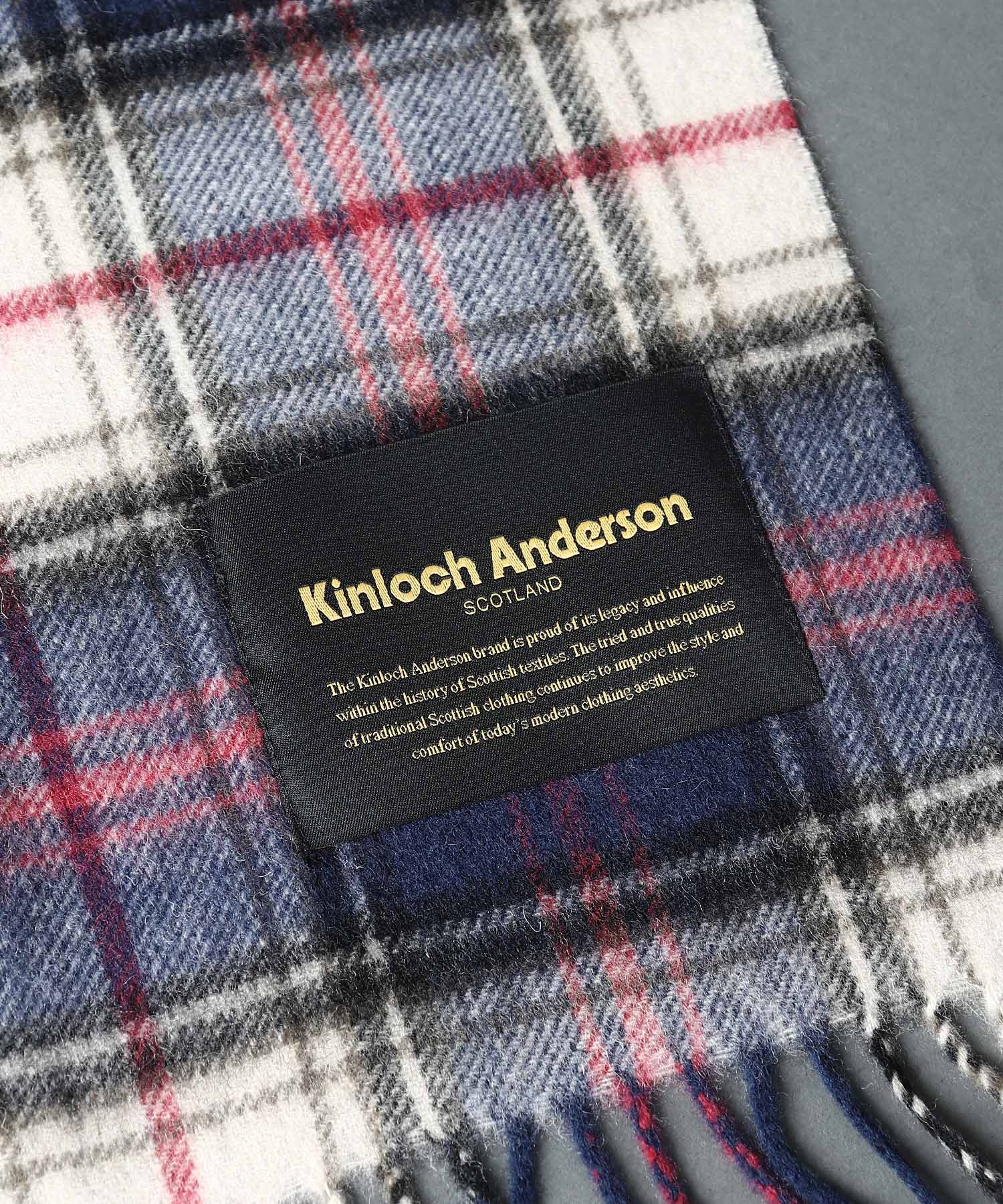 Kinloch Anderson ＞ WOOL CASH SCARF DOUBLE ウール カシミヤ