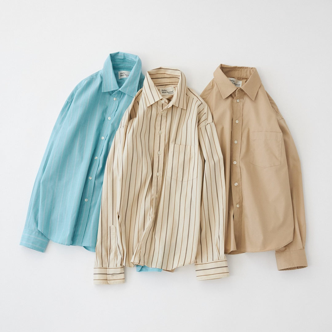 Atelier Mont Kemmel＞ REGULAR COLLAR SHIRT (BEIGE) レギュラー