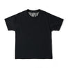 ＜THE FLATS＞ CUT OFF BACK TEE カットオフバックTシャツ（ブラック）